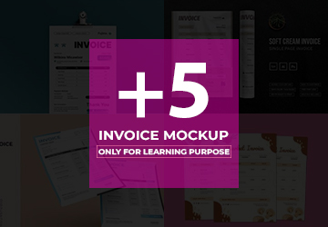 Invoice Mockup Bundle 01